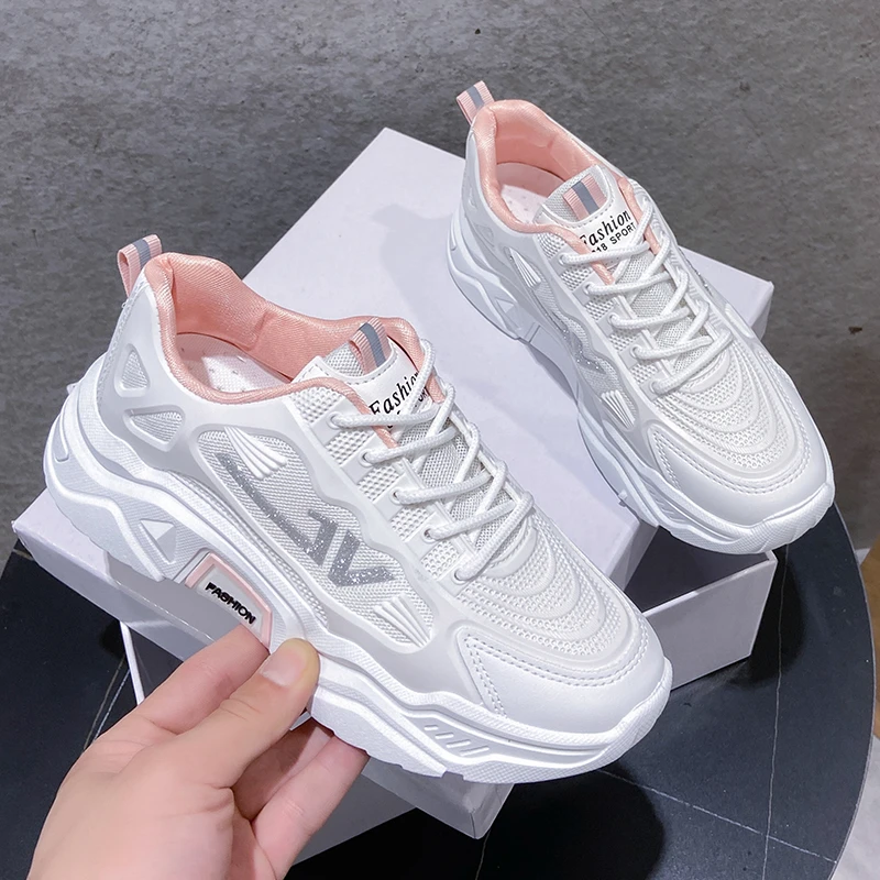 

Shoes for Women Sneakers 2021 New Autumn Ladies Casual Shoes Platform Shoes Mesh Breathable Tennis Sports Shoes Zapatillas Mujer