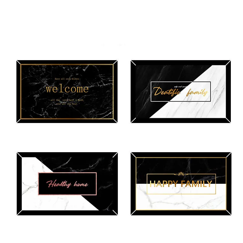 Мраморный кожаный напольный коврик водонепроницаемый нескользящий для ванной