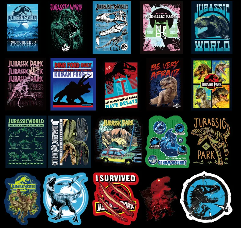 75 шт. наклейка динозавра парка Юрского периода детские игрушки каракули ручной