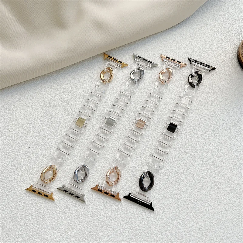 

Ремешок резиновый для Apple Watch Band 38 мм 42 мм 40 мм 44 мм, Женский металлический браслет для Iwatch Series 7 6 SE 5 4 3