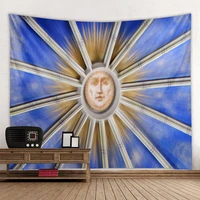 sun hippie tapestry wall hanging sun psychedelic art wall covering landscape yoga carpet bohemian home decor 8 size