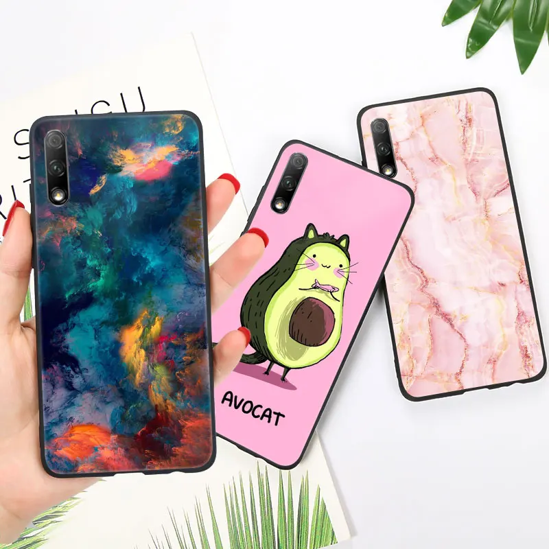 Глянцевый яркий чехол для Huawei honor 7C задняя крышка Honor 8C 8A 8S 8X 9X чехол|Бамперы| |