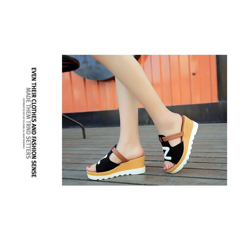 

Women Platform Sandals Summer Strap Beach Wedges Shoes Ladies Sandals Summer Shoes For Woman TC21