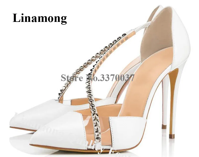 Брендовый дизайн женские туфли лодочки с острым носком ремни из ПВХ на шпильке