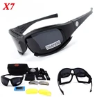 Военные солнцезащитные очки, тактические поляризованные очки C5 X7 с 4 линзами в оригинальной коробке, мужские очки для стрельбы