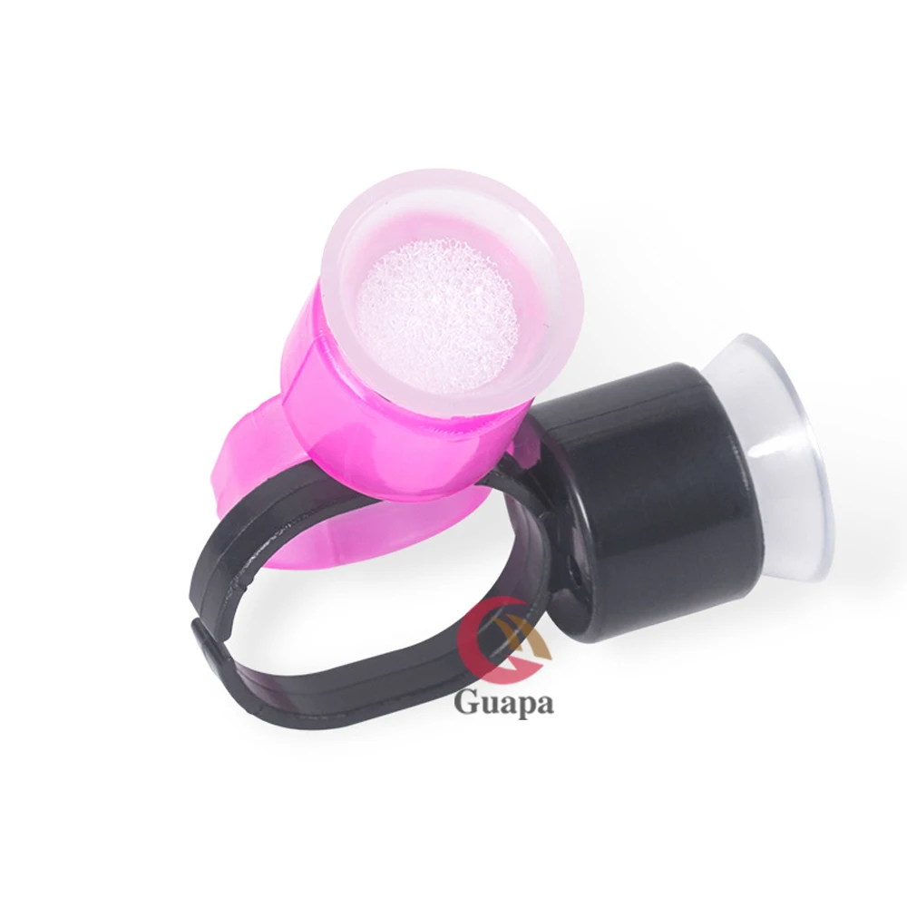 20pcs Microblading Supplies Pigment Glue Rings With Sponge Ink Cups Caps Permanent Makeup Tattoo Eyelash Holder | Красота и здоровье
