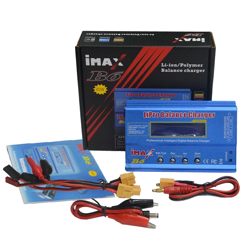 IMAX B6 Lipo балансирующее зарядное устройство NiMh Li Ion RC Цифровое с разъемом XT60 T