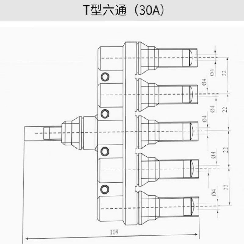 Электрический фотогальванический соединитель Pv 1 пара T-образное параллельное