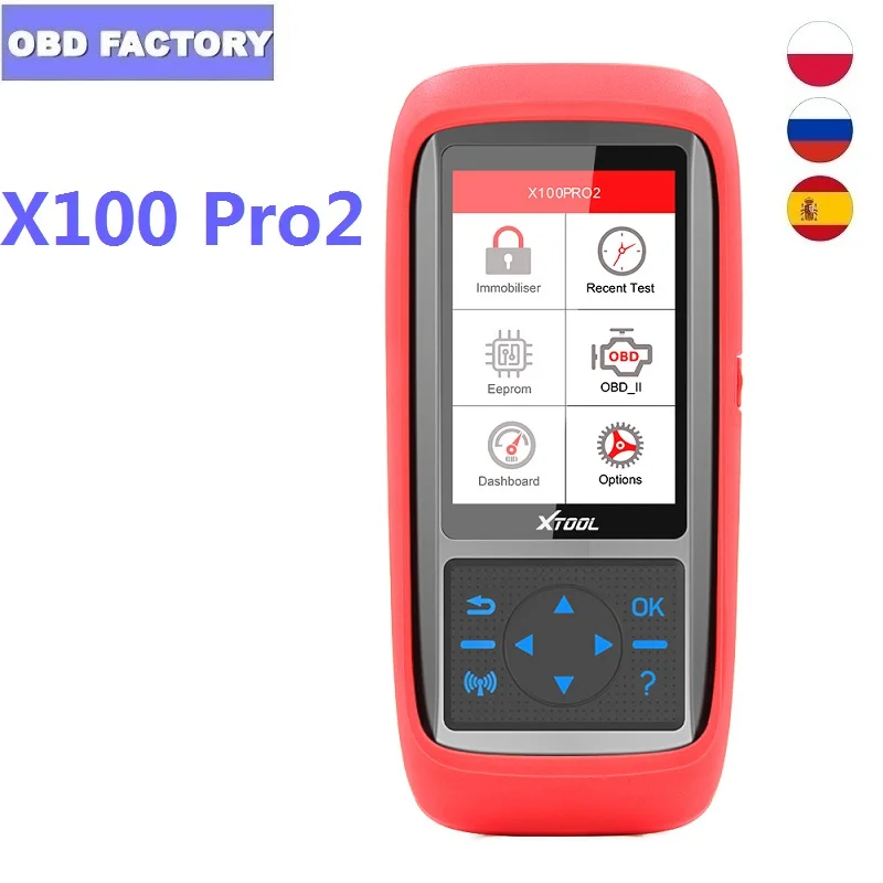 Автомобильный программатор ключей X100 Pro2 с адаптером EEPROM поддержка настройки