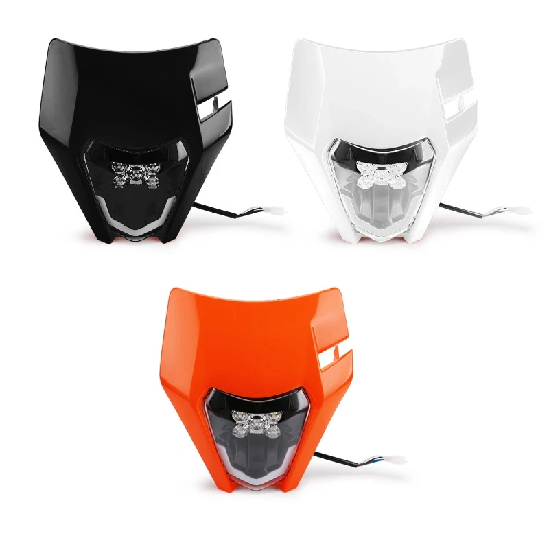 

Мотоциклетный светодиодный головной фонарь Enduro, обтекатель для внедорожного велосипеда, мотокросса, фары головного света для KTM модели ...