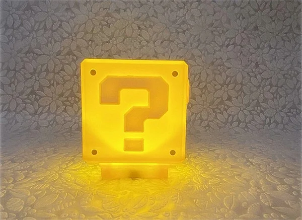 

Creative retro nostalgic Mario question mark square night light anime decoration night light