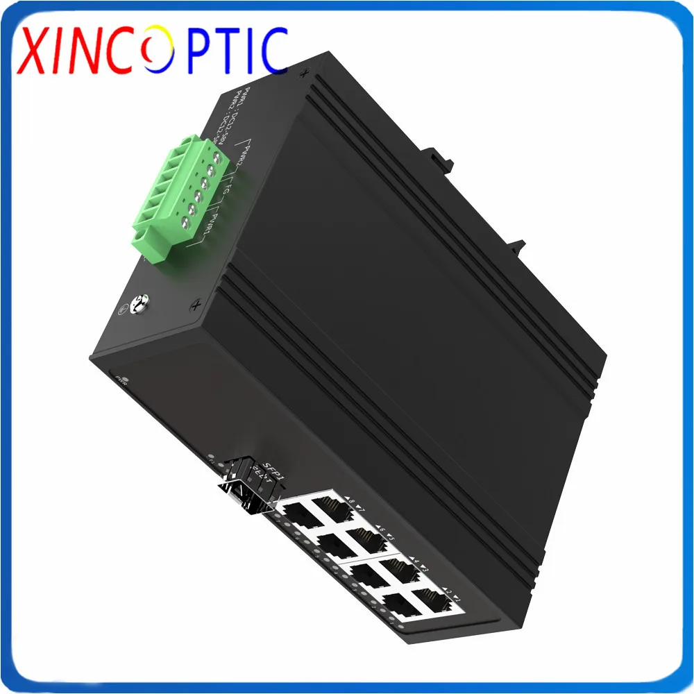 1SFP 1000M + 8RJ45 10/100M за исключением SFP промышленный 9 порт 10/100BASE T неуправляемый Ethernet