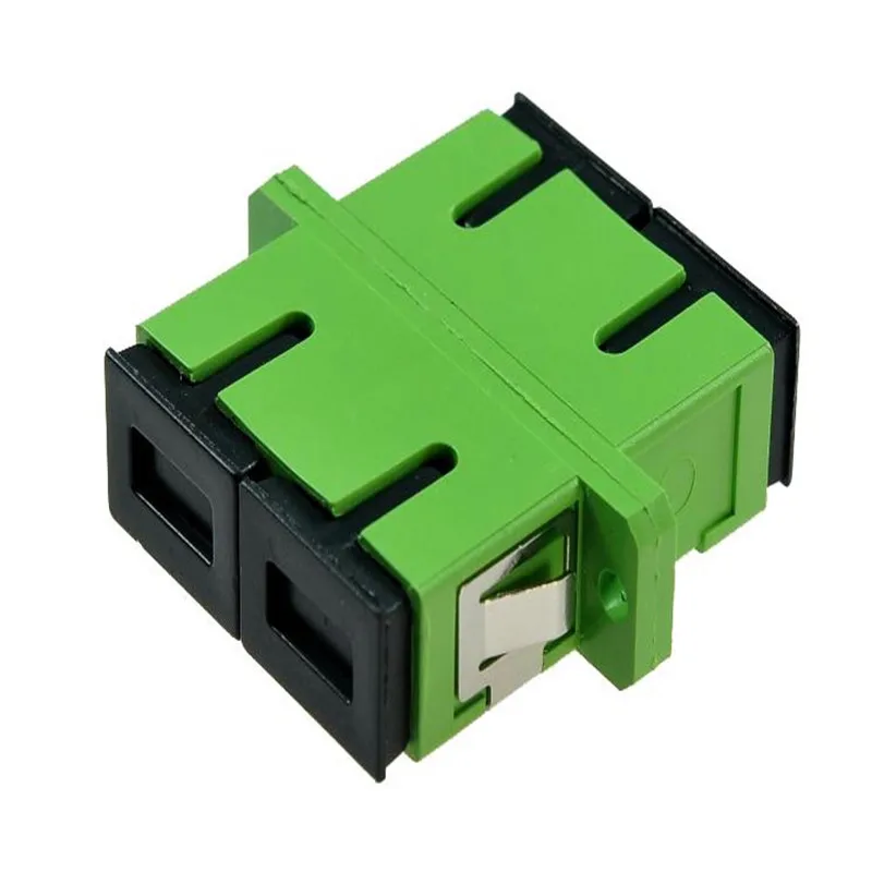 

SC/APC Adaptor New SC Female Fiber Optic Simplex Single Mode SC Flange with Flange Plastic Fiber Coupler Free Shipping