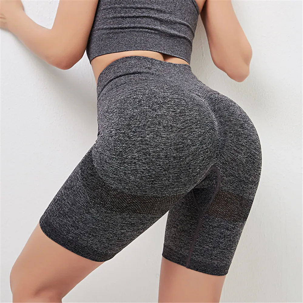 

Women Yoga Shorts Gym Cycling Shorts Female Push Up Trainning Running Qucik Dry Sportwear Shorts Fitness Casual Sport New 2021