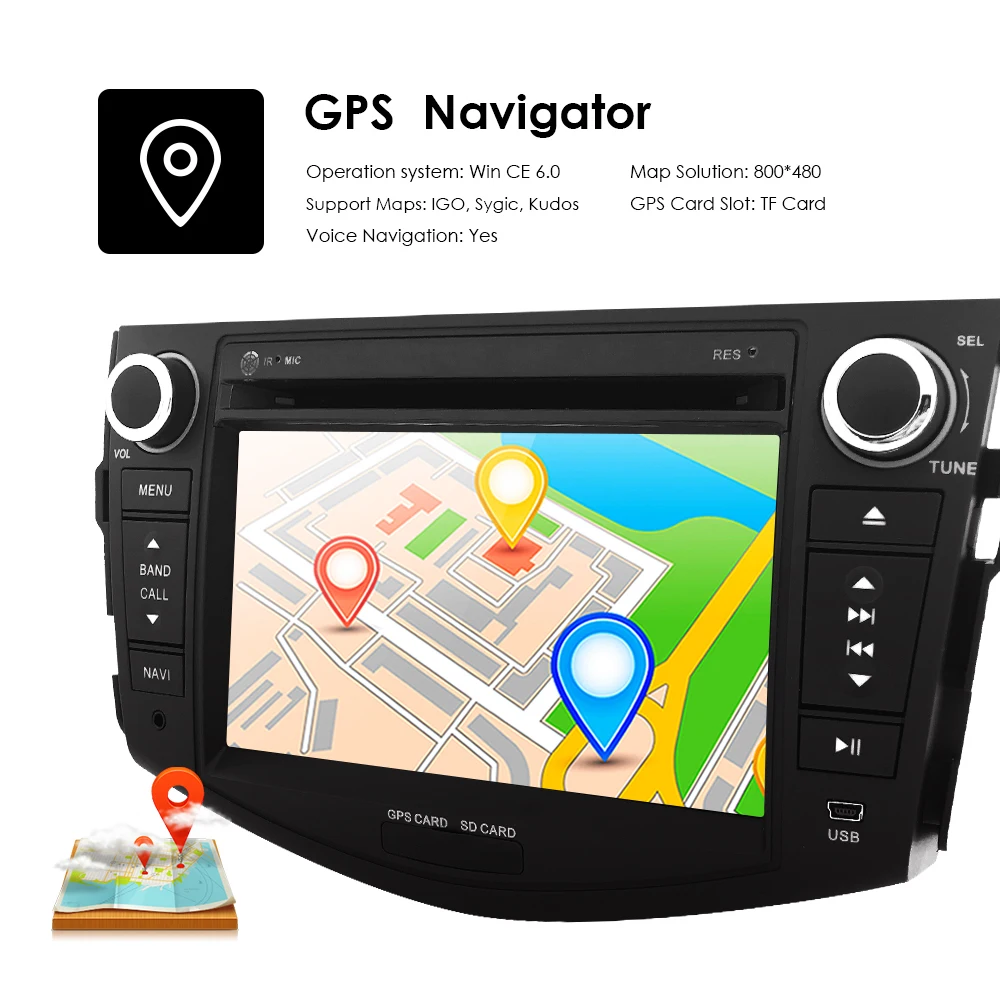 Автомобильный DVD плеер 2DIN радио для Toyota RAV4 Rav 4 2006 2007 2008 2009 2010 2011 2012 800 480 * GPS