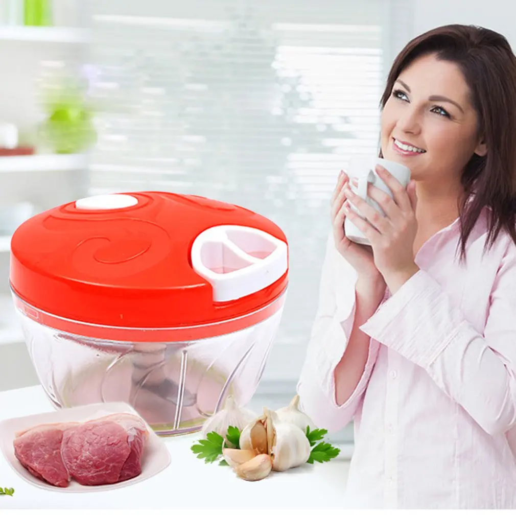 

Multifunction New High Speedy Design Vegetable Fruit Twist Shredder Manual Meat Grinder Chopper Garlic Cutter