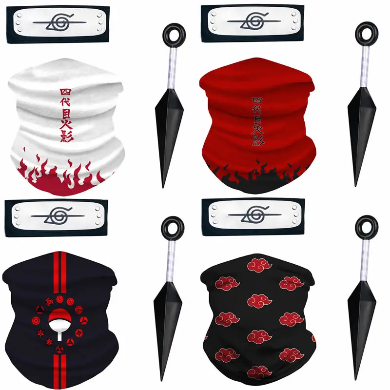 Аксессуары для косплея аниме маска Наруто Kunai аксессуары Akatsuki Uzumaki Kakashi Shuriken Ninja