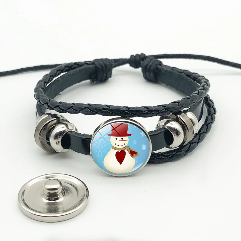 

Christmas Christmas Snowman Bullion Bracelet Fashion Vintage Bracelet