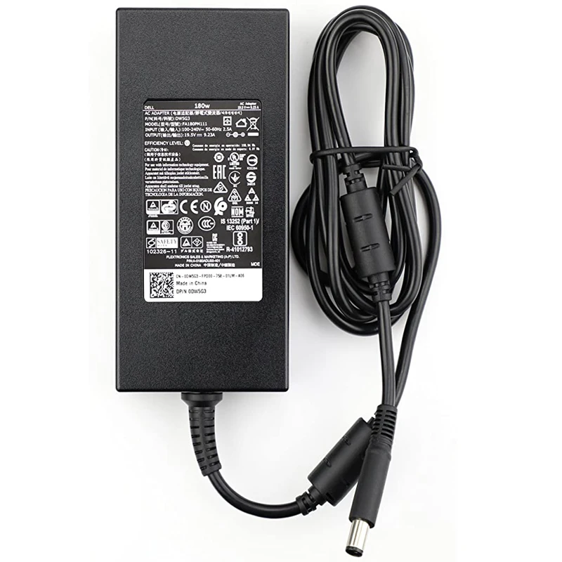 

New Original 180W 19.5V 9.23 charger for Dell Precision m4600 m4700 m4800 Laptops AC Adapter Power Cord