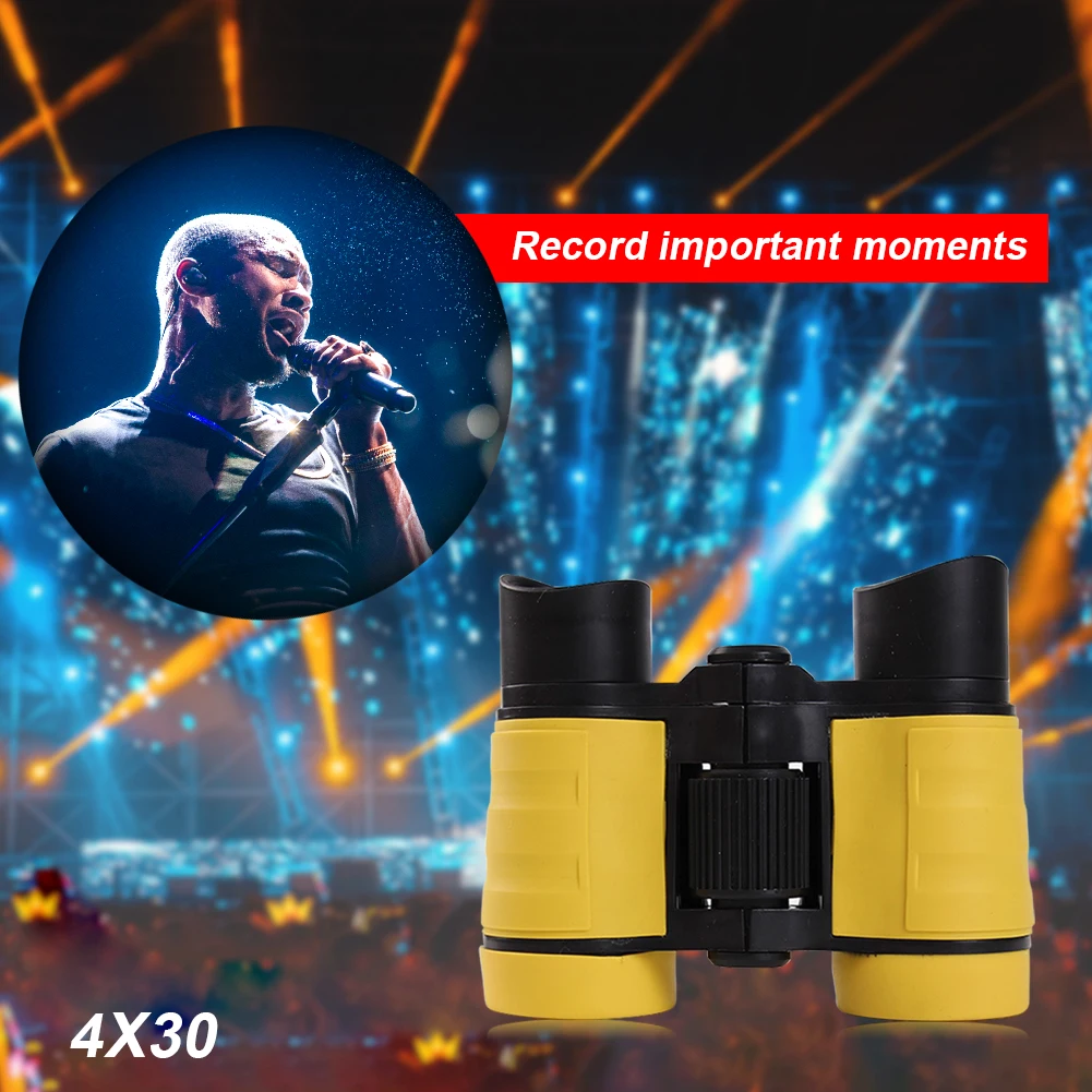 4x30мм Детский бинокль для пляжного путешествия наблюдение за птицами обучающий