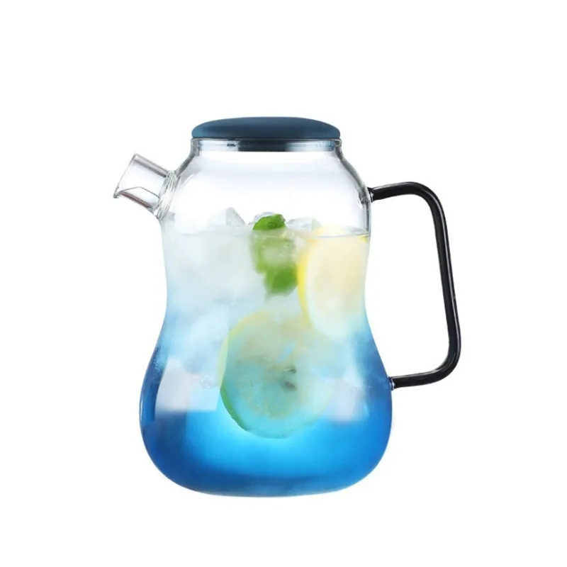 

High borosilicate glass cold water bottle kettle marble kettle cold water kettle suit Water Pots & Kettles