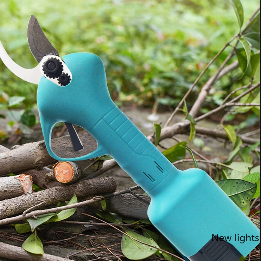 

1pcs Electric Pruning Shears 20mm 400W Rechargeable Pruner Trimmer with Li-on Battery Cordless Sharp-Blade Cutter Garden Scissor