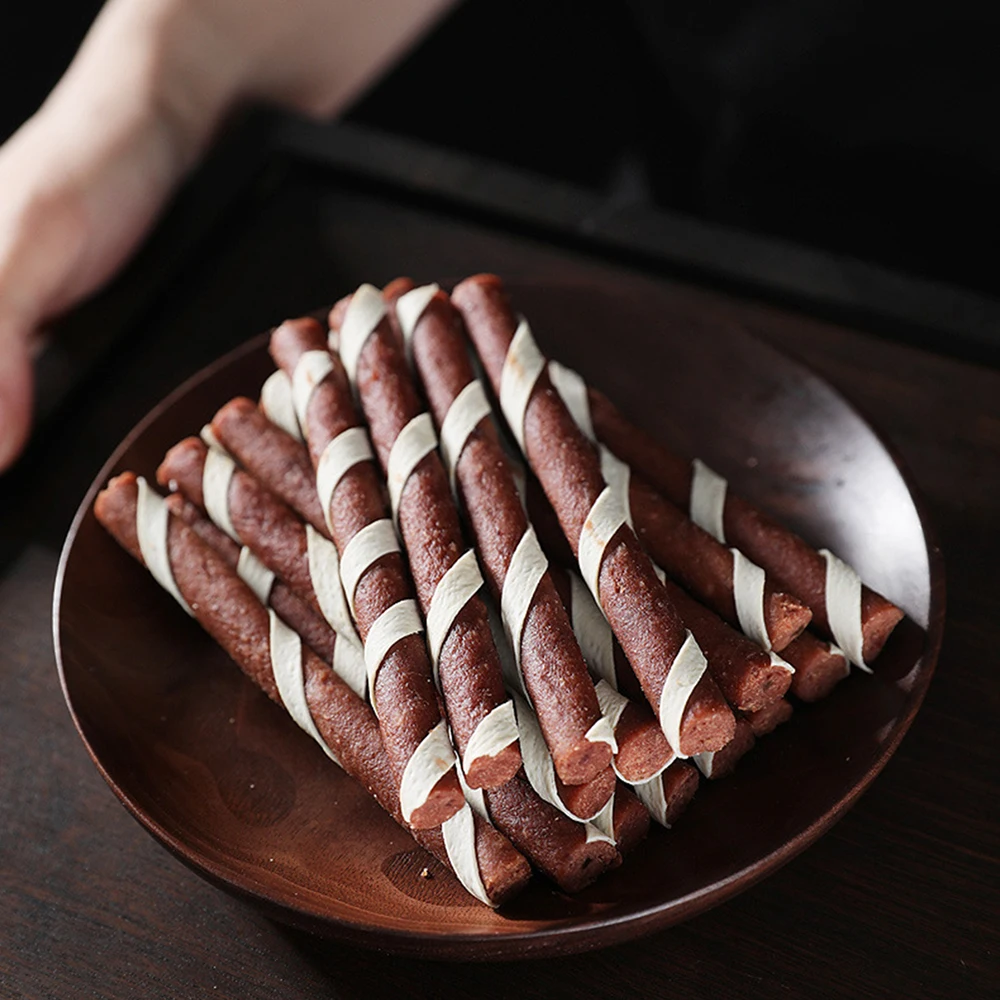 Корм для собак домашних животных закуска курица говядина кольцо премиум класса