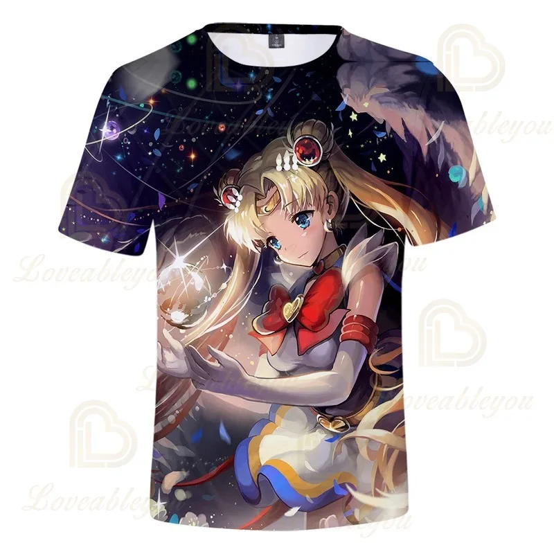 

Sailor Moon 3d T Shirt Men Shirts Anime Tshirt Summer Tee Shirts Casual T-Shirt Mens Cosplay Casual Short Sleeve Kids Tops