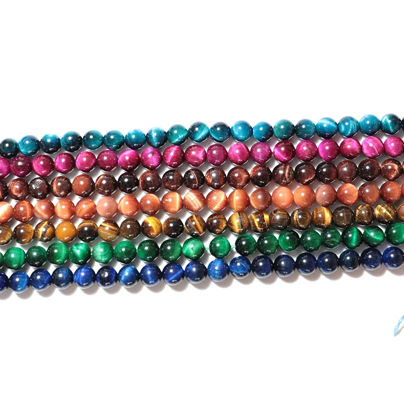 Noter класса A тигровый глаз камень бусины для изготовления ювелирных изделий шарм 7