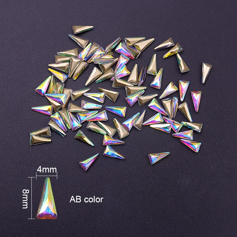 10 шт. треугольные декоративные кристаллы для ногтей|Стразы и украшения| |