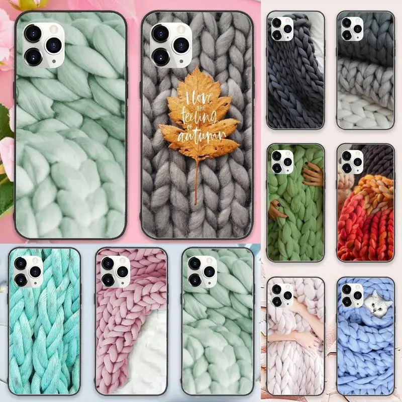 

Winter warm sweater art pattern Phone Case For iphone 12 11 13 7 8 6 s plus x xs xr pro max mini