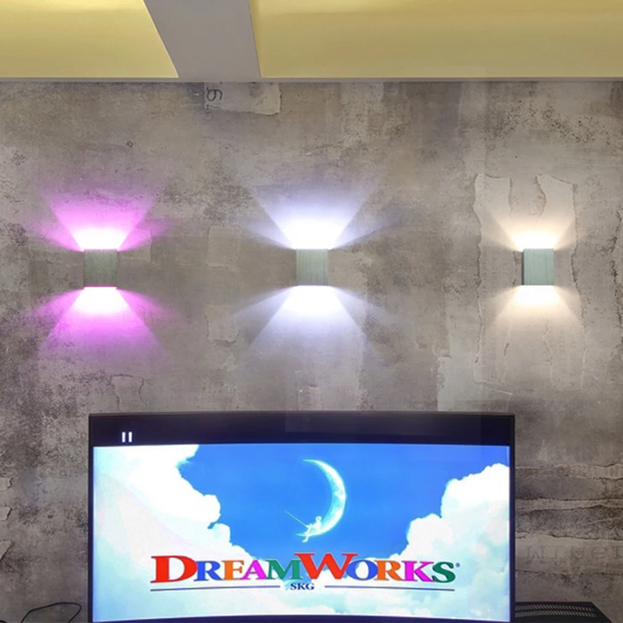 3 Вт светодиодный настенный светильник COB с высокой яркостью в 90 - 260 CE лампа