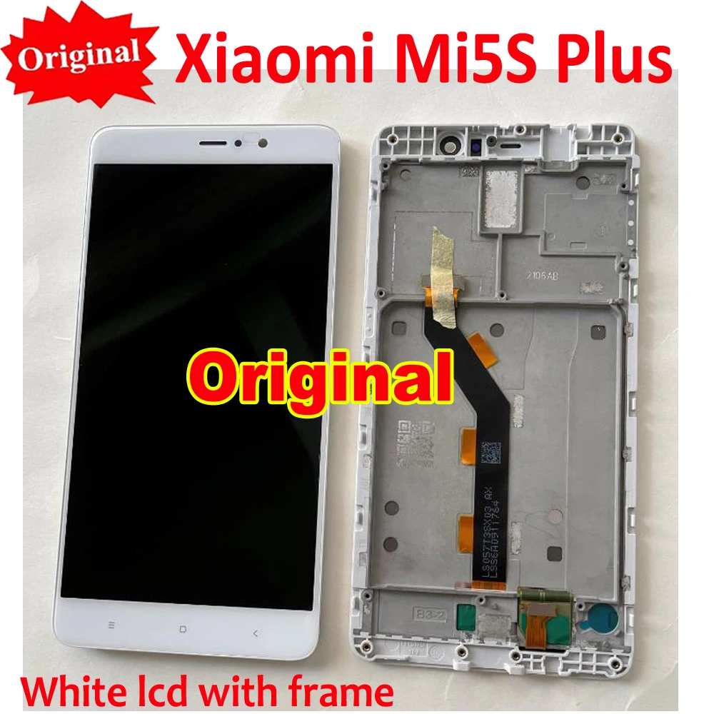 

100% Original For Xiaomi 6 Mi6 M6 5s Mi5s With Fingerpint LCD Screen Display Touch Digitizer Assembly Frame MiA2 A2 Mi6X 5S Plus