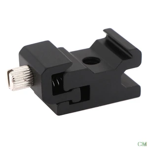 Camera Metal Cold Shoe Hot Shoe Flash Bracket Mount Adapter With 1/4 Tripod Screw To Light Stand Tripod
