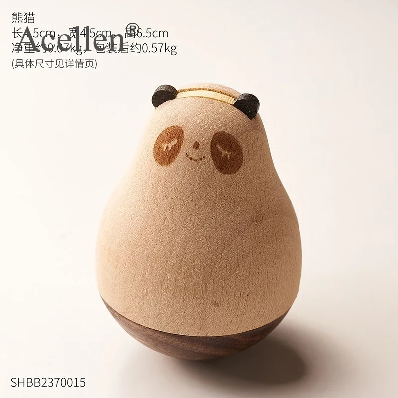 Скандинавский милый креативный Деревянный Маленький стаканчик с животными