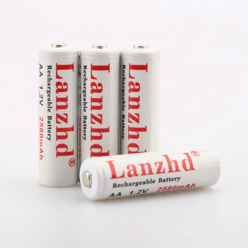 4 шт AA 1,2 V перезаряжаемые батареи AA 1,2 V литиевая батарея Pro AA 2580mAh 1,2 V Ni-MH для игрушка-фонарик предварительно разогретый аккумулятор 2A