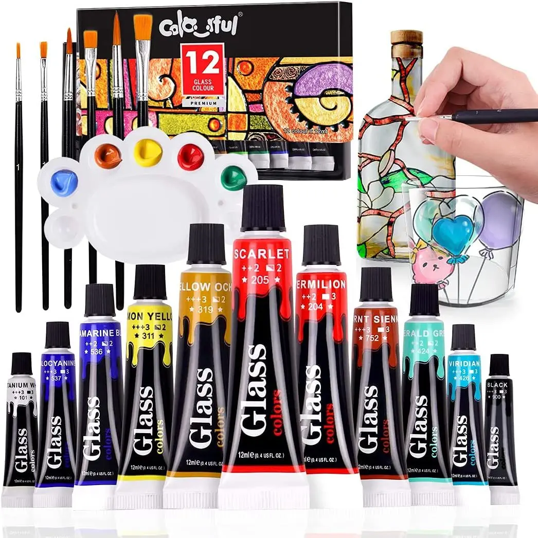 

12ml 12/24 Colors Profession Acrylic Paints Artist Drawing Painting Pigment Hand Painted Wall Paint Art Supplies for Artist DIY