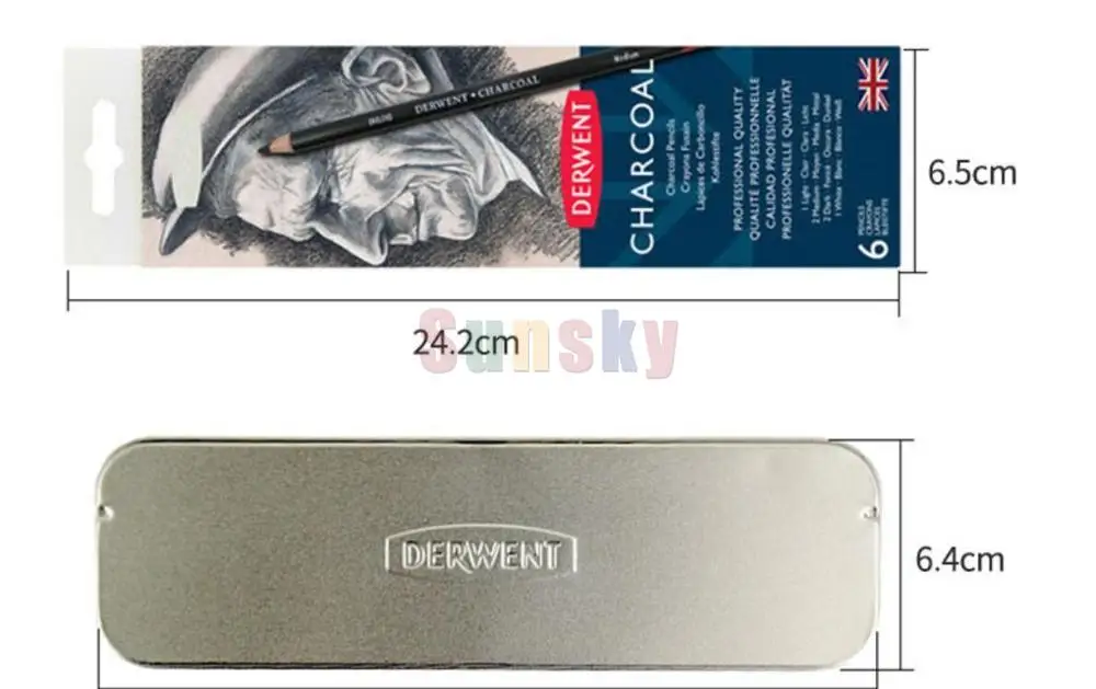 6 шт./компл. карандаш для набросков с древесным углем lapis de cor принадлежности