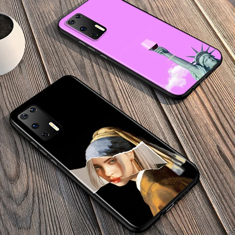 

Silicone Cover Statue Retro Art Vibes For Huawei P40 P30 P20 Pro P10 P9 P8 Lite E Plus 2019 2017 Phone Case