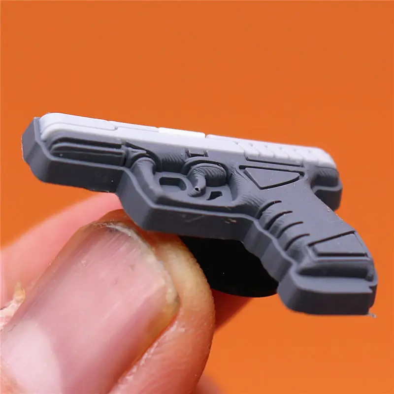 Freeshipping 1pcs Stethoscope Shoe Charms Pistol Camera Audiotape PVC Shoe Accessories Decoration Fit Croc Jibz Party Kids Gifts