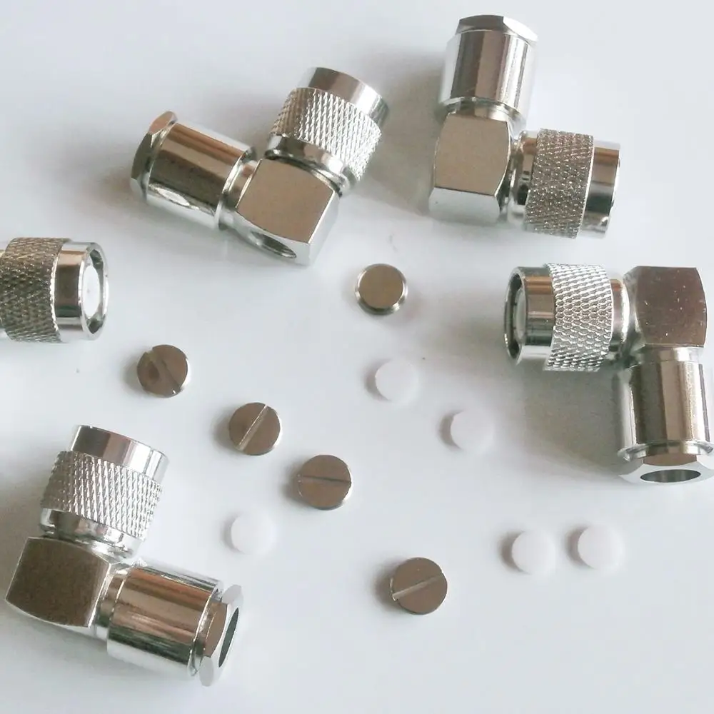 Разъем паяльный TNC штекер 90 градусов прямоугольный разъем зажим припаянный для RG5