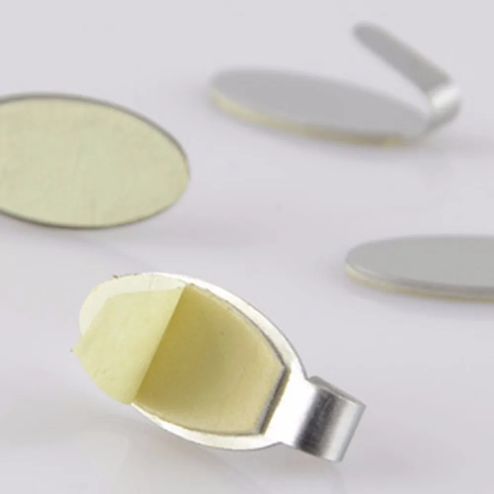 6 шт. серебряный крючок на клейкой основе крепкая самоклеящаяся металлическая