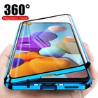 Магнитный чехол для Xiaomi Redmi Note 10 9 9S 8 7 K20 Pro 8T 8A 9A, стеклянный чехол для Mi 11 Note 10 Lite 9T 10T Poco X3 Pro F3 M3, 360