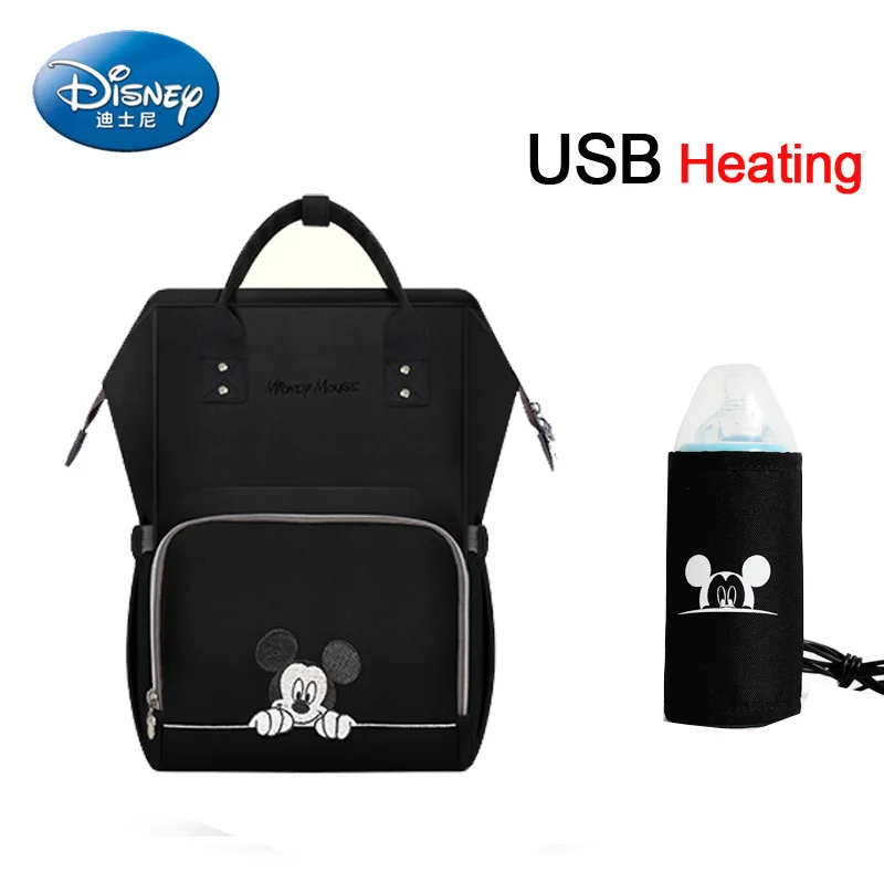 14 Disney Микки детские USB Пеленки сумки рюкзак для мам сумка для путешествий большой емкости мама сумка для ребенка многофункциональная детская коляска сумка - Цвет: 14