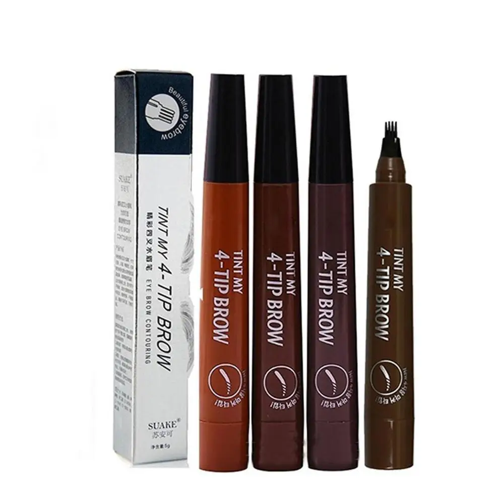 5 цветов на выбор карандаш для бровей водостойкая вилка кончик ручка татуировки