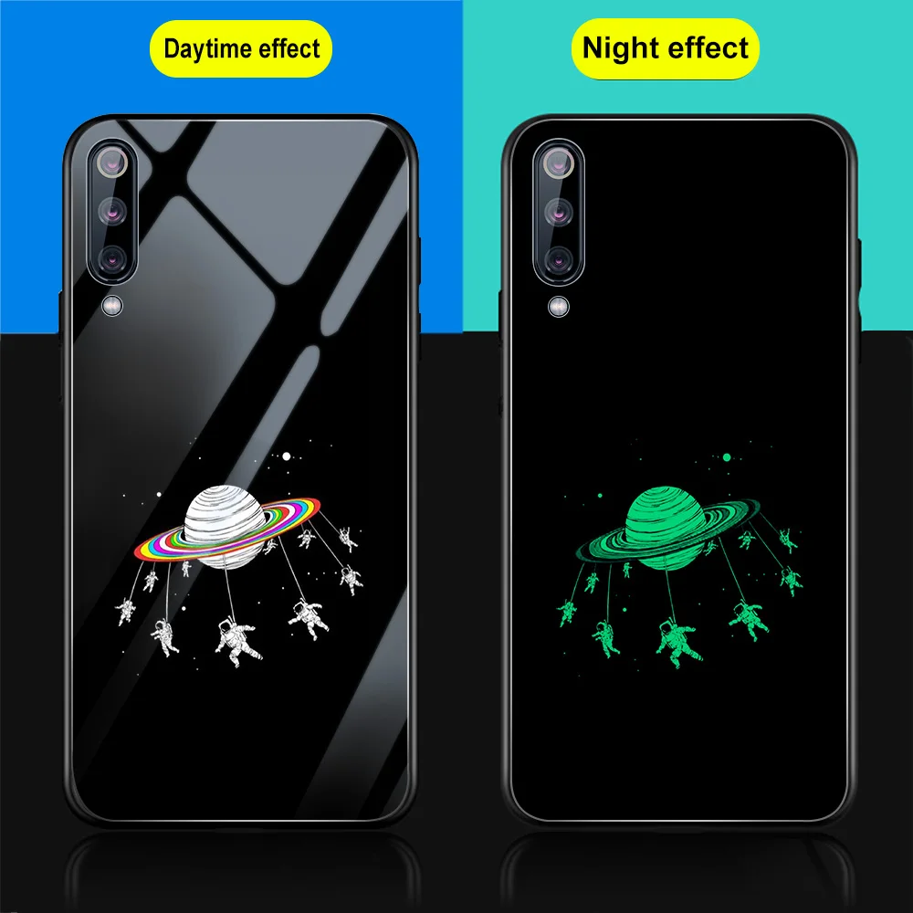 

Astronaut Case for Xiaomi 10 9 8 9T Pro Lite SE Glass Cover for Xiaomi Mi Note 10 Pro Ultra A2 Lite F1 Mix 2 3 Phone cases Funda