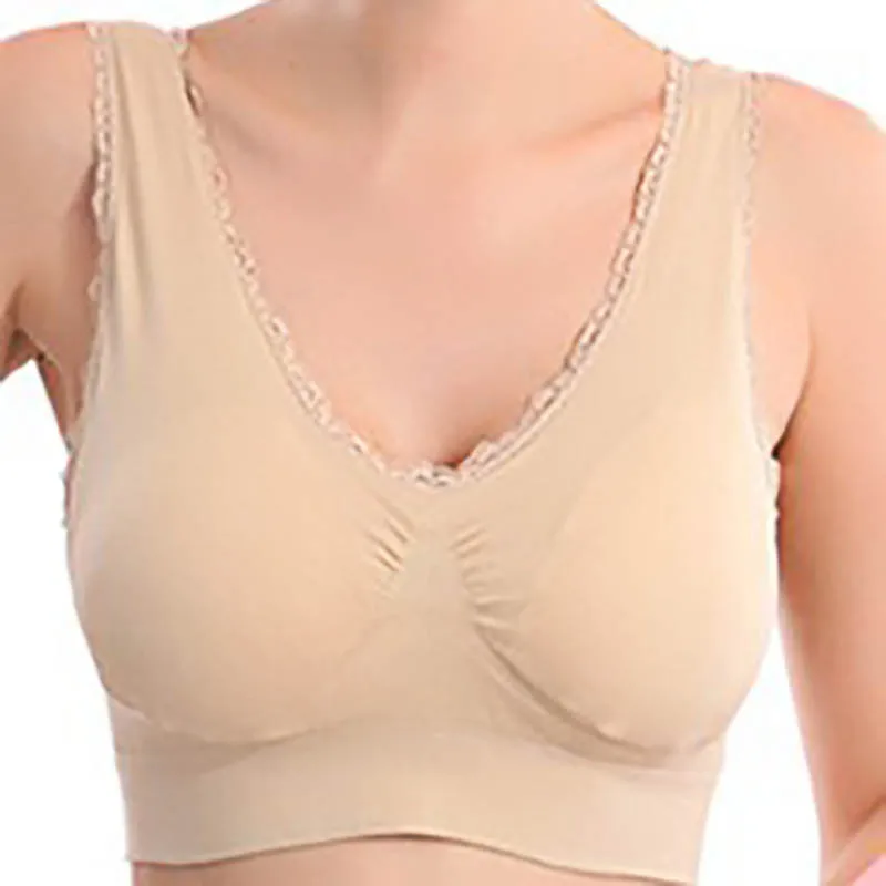 Женские спортивные бюстгальтеры S-3XL размера плюс дышащий Push Up фитнес Нижнее