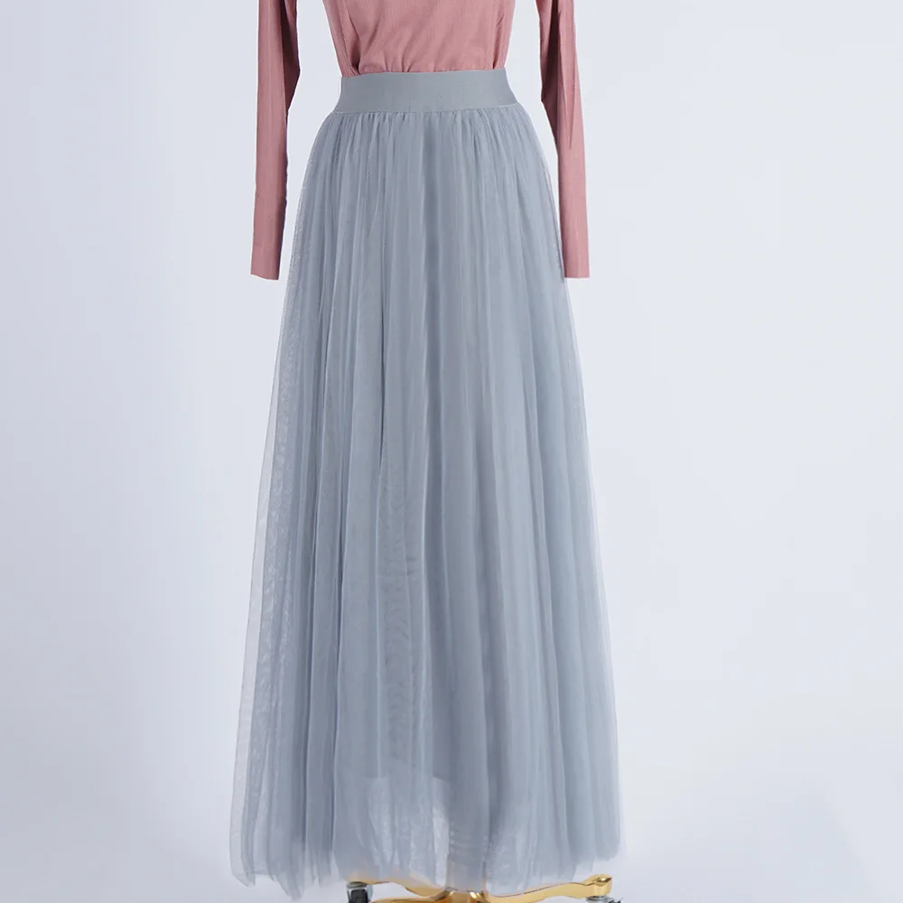 Женская юбка женская распродажа осенне-зимняя длинная Плиссированная в полоску