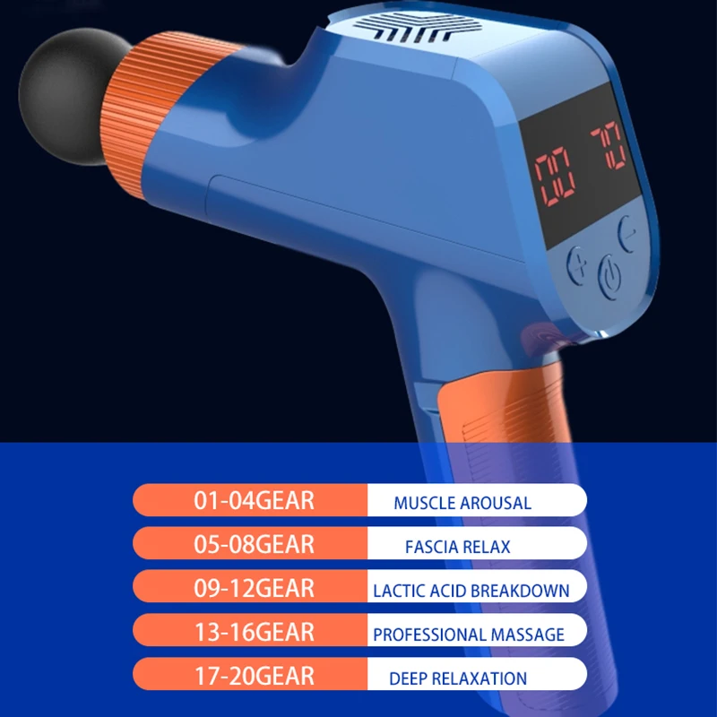 Массажный пистолет глубокая ткань перкуссия мышечный массаж для облегчения боли