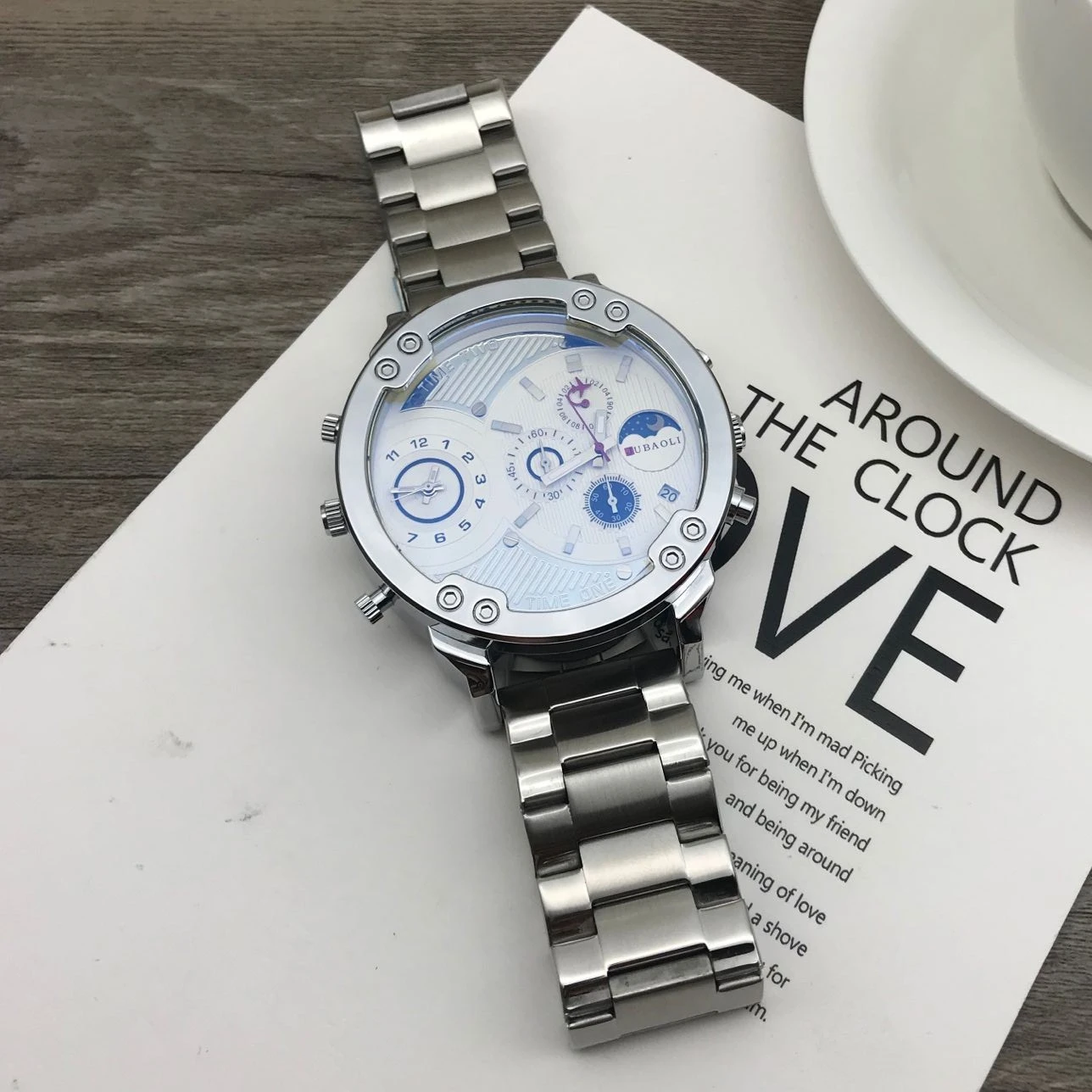 Часы наручные мужские кварцевые с хронографом брендовые деловые спортивные в